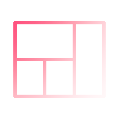 wired gradient page view icon representing wireframing in web design