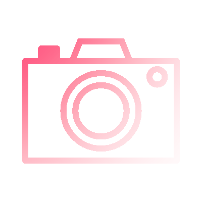 wired gradient camera icon representing visual design in web design